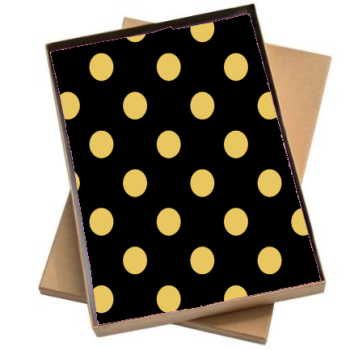 Vloeipapier | Stip goud - 5 losse Vellen 50x35cm