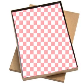 Vloeipapier | Roze geblokt - 5 losse Vellen 50x35cm