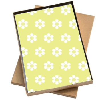 Vloeipapier | Lime bloem - 5 losse Vellen 50x35cm