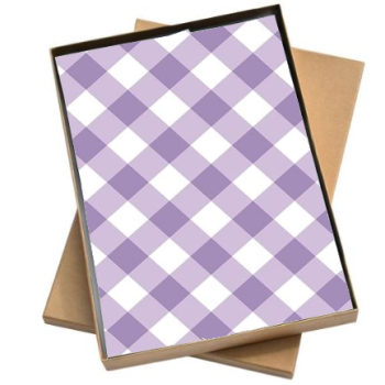Vloeipapier | Paars ruit L - 5 losse Vellen 50x35cm