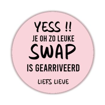 Gepersonaliseerde Stickers Yes, swap (10 stuks)