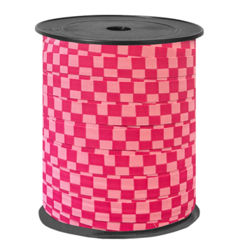 Krullint | Grid Fuchsia Roze  | 10mm (5m)