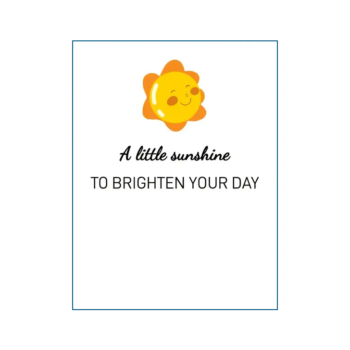 Cadeaukaartje |  A Little Sunshine -Zonnetje