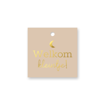 Kadolabel | Welkom Kleintje (set van 5)