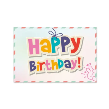 Ansichtkaartje | Happy Birthday Multicolor