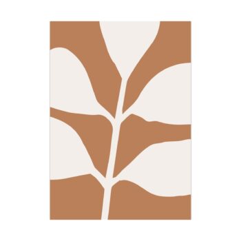Ansichtkaartje | Botanic Warm roest - Blad