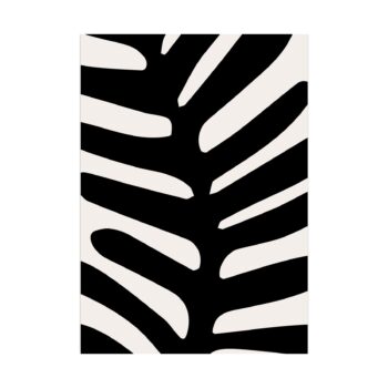 Ansichtkaartje | Botanic Warm Zwart - Blad