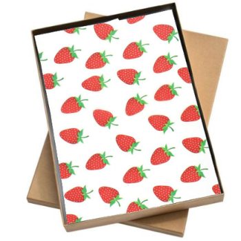 Vloeipapier | Aardbei - 5 losse Vellen 50x35cm