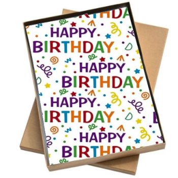 Vloeipapier | Birthday - 5 losse Vellen 50x70cm