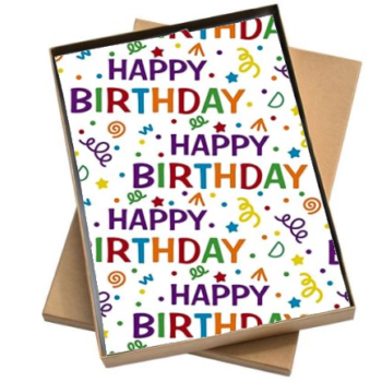 Vloeipapier | Birthday - 5 losse Vellen 50x70cm