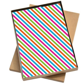 Vloeipapier | Streepjes - 5 losse Vellen 50x70cm