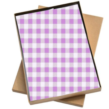 Vloeipapier | Ruitje S Paars - 5 losse Vellen 50x35cm