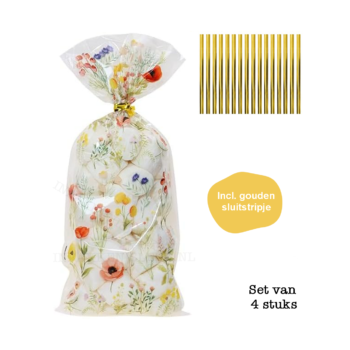 Traktatiezakje | Wildflowers Zakjes (4 stuks)