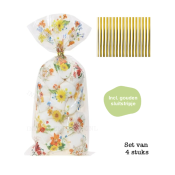 Traktatiezakje | Wildflowers Zakjes (4 stuks)
