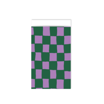 Kadozakje | Handdraw Grid Paars Groen (S)