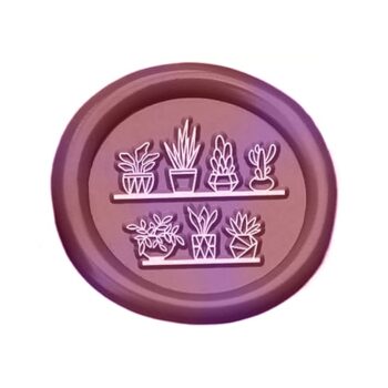 WAX SEAL | Lakzegel Stempel Allemaal Bloempotjes