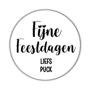 Gepersonaliseerde Stickers Feestdagen (10 stuks)