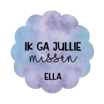 Gepersonaliseerde Stickers Naam Missen (10 stuks)