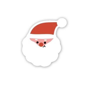 Kado Stickers | Santa Claus met baard (10 stuks)