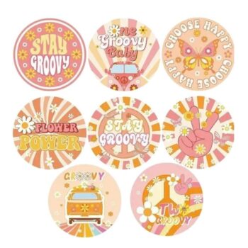 Sluit Stickers | Stay Groovy  (50 stuks)