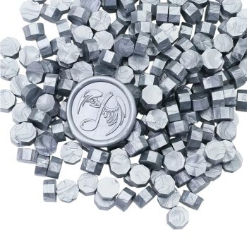 WAX SEAL BEADS | Shiny Silver  | 100 stuks
