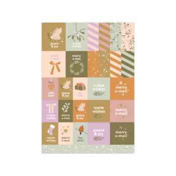 Stickervel | X-mas A5 - warm (28 stuks)