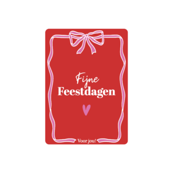 Cadeaukaartje  | Fijne Feestdagen voor jou