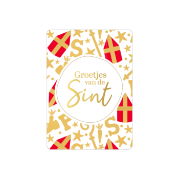 Cadeaukaartje  | Groetjes van de sint