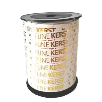 Krullint | Fijne Kerst Wit Goud  | 10mm (5m)