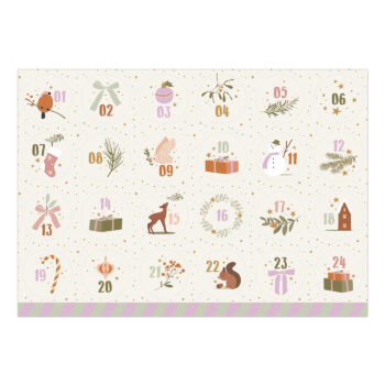 Stickervel | Advents stickers A4 (vel 24 stuks)