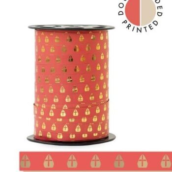 Krullint | Sint Mijter Rood - Beige | 10mm (5m)