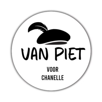 Gepersonaliseerde Stickers Van Piet  (10 stuks)