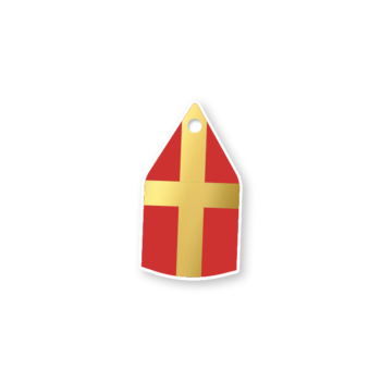 Kadolabel | Mijter van Sinterklaas (set van 5)