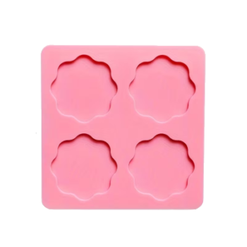 WAX SEAL | Siliconen mal Bloem Roze 4 cirkels