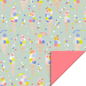 Kadopapier | Ice Confetti Salmon (30cmx3m)