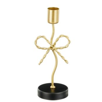 Kandelaar - Hoog - Goud met Strik
