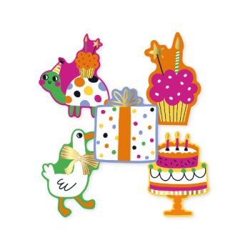 Kado Stickers | Birthday Doodles (10 stuks)
