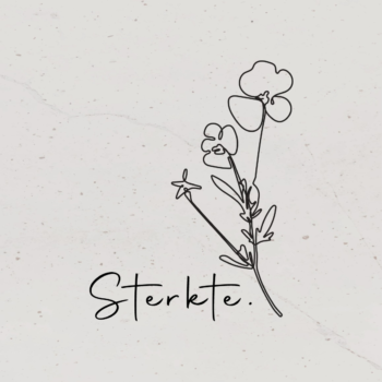 Ansichtkaartje | Sterkte - Bloem