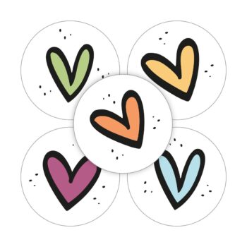 Kado Stickers | Colored Hearts (10 stuks)