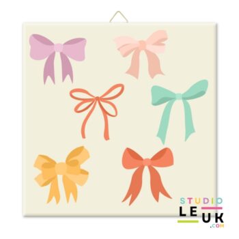 Tegeltje - Lots of Bows / Strikjes