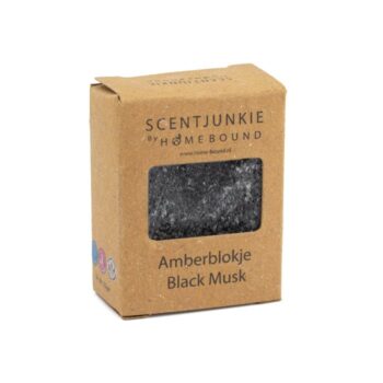 Amberblokje in Doosje - Black Musk