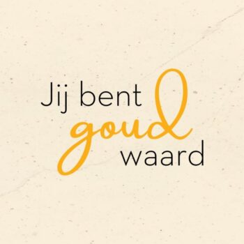 Ansichtkaartje | Jij bent goud waard