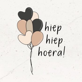 Ansichtkaartje | Hiep Hiep Hoera Ballonnen