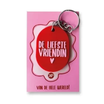 Sleutelhanger De liefste vriendin - Ovaal