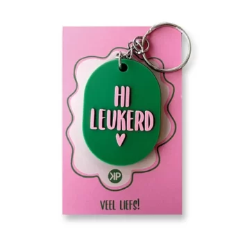 Sleutelhanger Hi Leukerd - Ovaal
