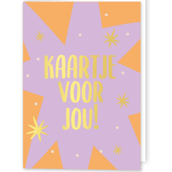 A6 Kaartje | Kaartje voor jou - dubbel incl enveloppe