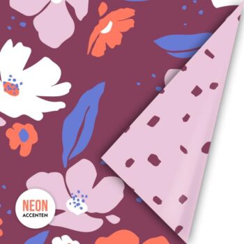 Kadopapier | Fresh Flowers Color Clash (50cmx3m)
