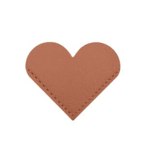 Boekenlegger Hartvorm - Warm Bruin
