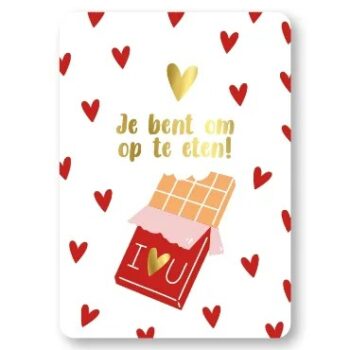 Ansichtkaartje | Jij bent om op te eten
