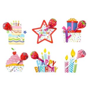 LollyKaartjes | Birthday Cake (6 stuks)